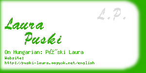 laura puski business card